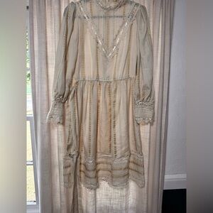 Elegant Lace Trimmed Dress